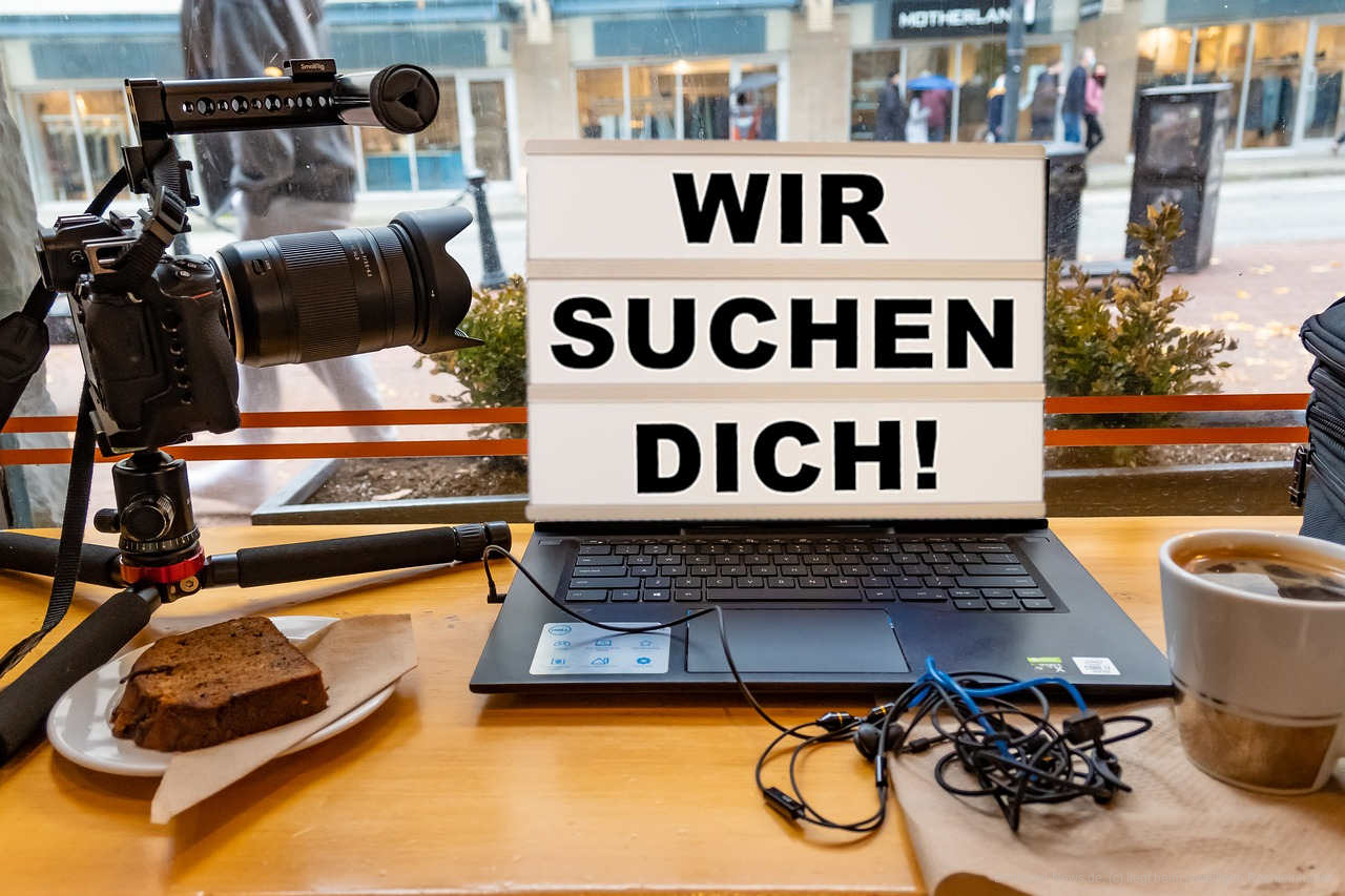 Werde Teil unseres neuen Teams für Video-Produktion