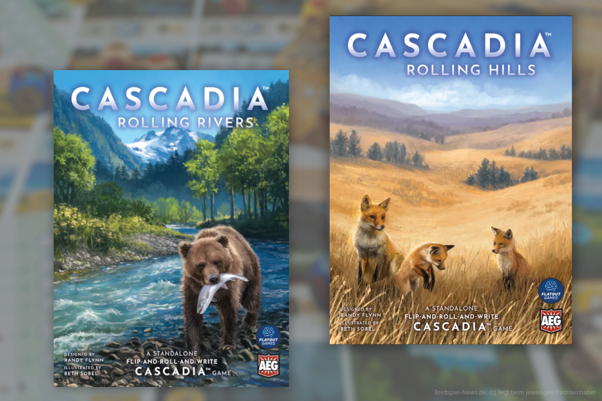 „Cascadia: Rolling Rivers“ und „Cascadia: Rolling Hills“