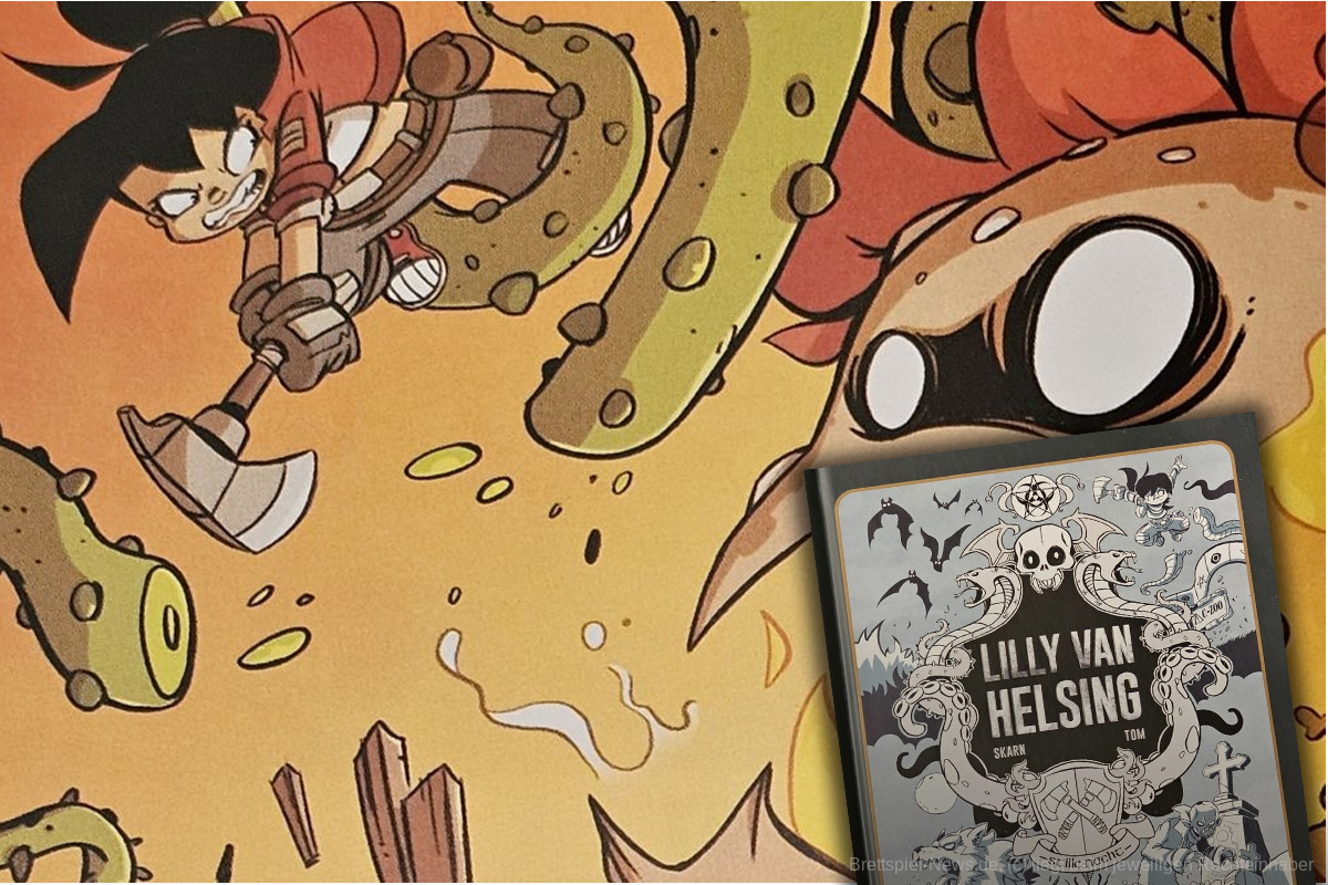 "Lilly Van Helsing" ist ein Abenteuer-Spiel-Comic, welchen wir ab einem Alter von 8 Jahren in ungefähr 60 Minuten solo lesen und dabei von Szene zu Szene selber entscheiden, wie die Geschichte weiter gehen soll.