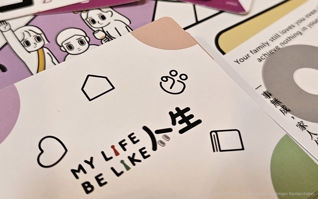 "My Life Be Like" ist im Kern ein einfaches Biet- und Set-Collection-Spiel für 3-5 Personen ab 12 Jahren, in dem wir in 30-60 Minuten versuchen, die meisten Siegpunkte und ein gutes Leben zu erlangen.