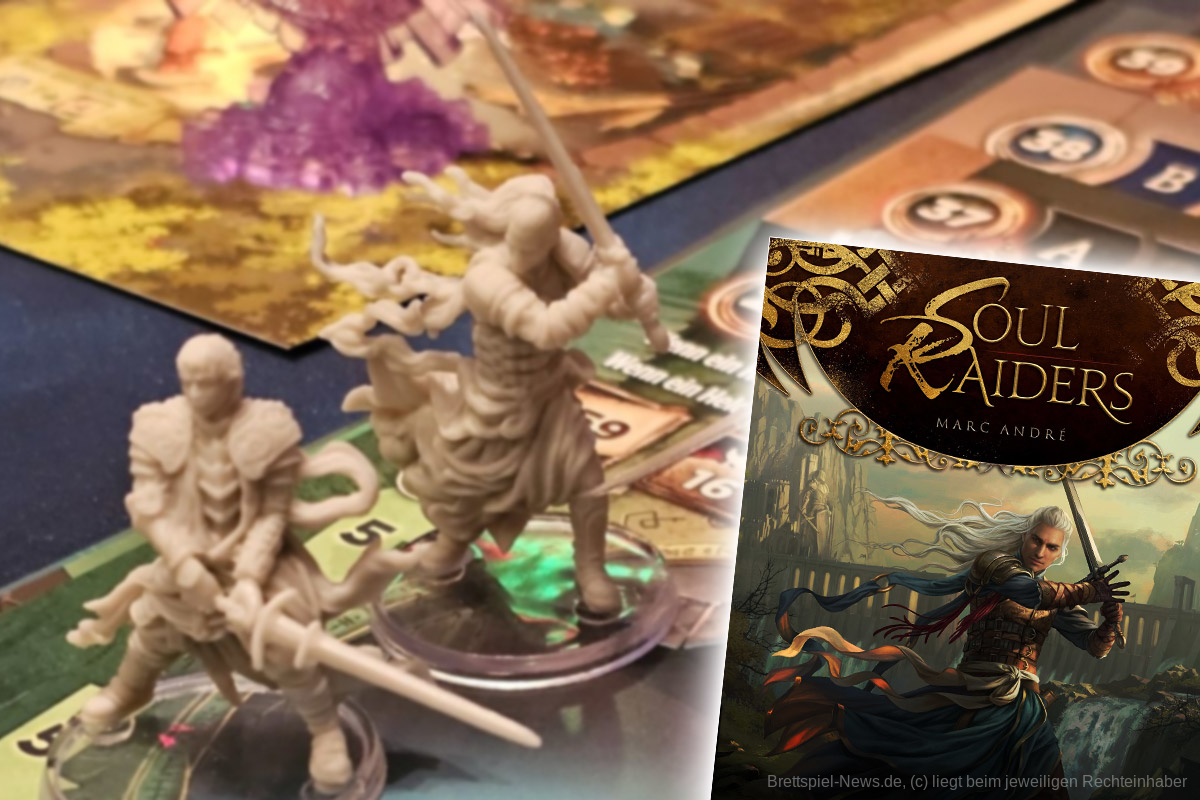 "Soul Raiders" ist ein Handmanagement-Abenteuerspiel mit Rouge-like-Elementen für 1-4 Personen ab 10 Jahren mit einer Spielzeit von 60-120 Minuten, in dem wir unsere mit Handkarten gesteuerten Helden durch ein episches Abenteuer begleiten.