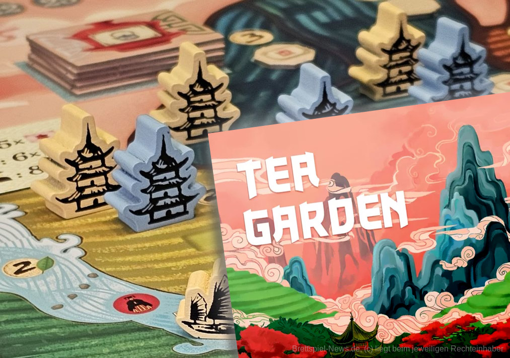 "Tea Garden" ist ein Action-Selection- und Deckbuilding-Spiel mit Worker-Placement und Ressourcen-Management für 2-4 Personen ab 12 Jahren mit einer Spieldauer von 90-120 Minuten, in dem wir versuchen, die lukrativsten Teefelder zu ergattern, um mit dem Ertrag die meisten Siegpunkte zu generieren.