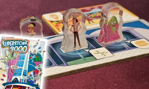 Superstore 3000 - Extrem liebevoll gestaltetes Plättchenlegespiel